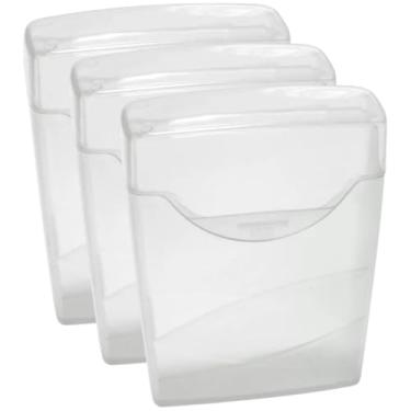 Imagem de Estojo Organizador Grande para Porta Cotonete Hastes 3 Und (Transparente)