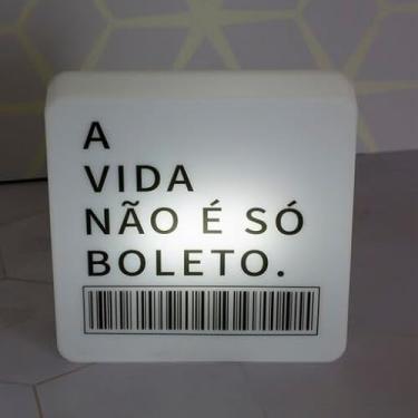 Imagem de Luminária Slim Box Boleto Luz Indireta Presente USB