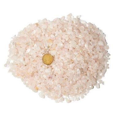 Imagem de 500g Quartzo Rosa Rolado Pedra Natural PP 5mm Classe B - CristaisdeCur