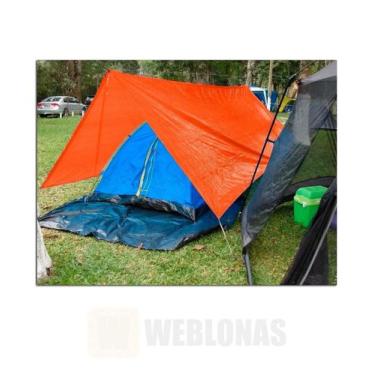 Imagem de Lona Leve Forte 9X4 Impermeável Multiuso 300 Micras 4X9 - Carga Pesada