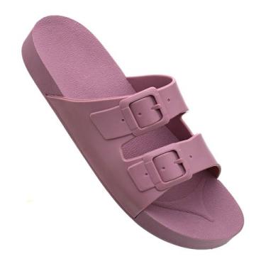 Imagem de Chinelo Slide Feminino com Solado em Micro Expandido - K2, Lavanda, 40