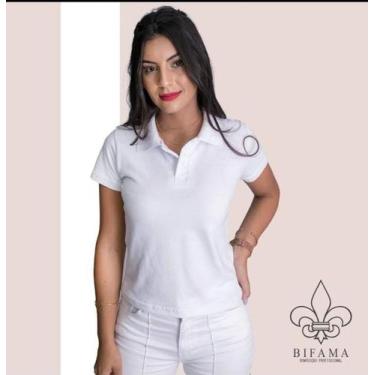 Imagem de gola polo malha piquet - BIFAMA CONFECÇÕES, Branco