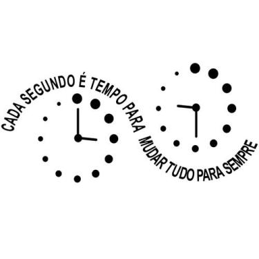 Imagem de Adesivo Decoração Casa Sala Relógio De Parede Luxo - Grande - Jhow Ade