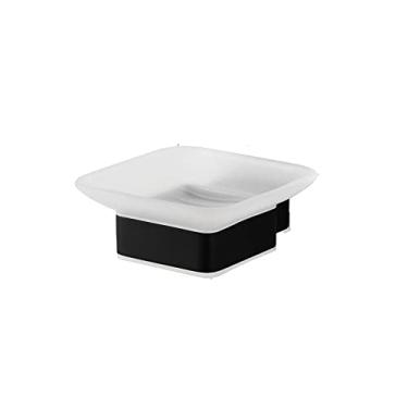 Imagem de Conjunto de acessórios para banheiro de aço inoxidável, preto fosco, porta-papel, porta-escova de dentes, escova de vaso sanitário, acessórios para banheiro, 00000