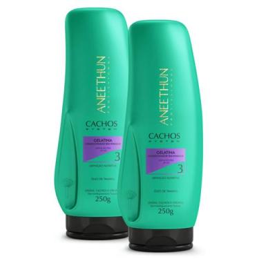 Imagem de Kit Gelatina Cachos System 250g Definição Aneethun com 2 unidades