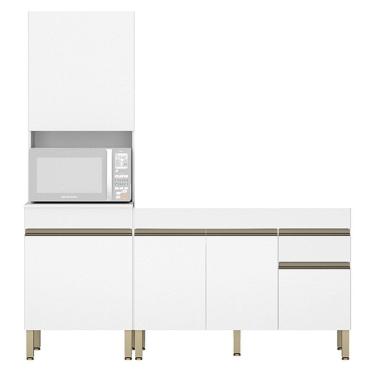 Imagem de Paneleiro e Balcão Gabinete sem Tampo 150cm Lina Z06 Supremo - Mpozenato