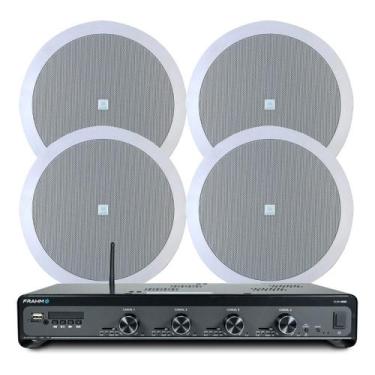 Imagem de Kit Amplificador Frahm 4500 G5 4 Canais e 4 Arandela Jbl 50w - Frahm e