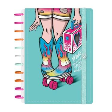 Imagem de Caderno de Disco Inteligente Iscool G+ Gabi Saiury Modão Verde Oceano