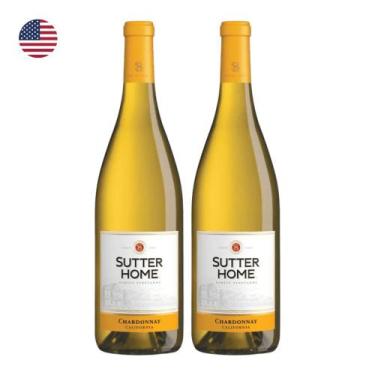 Imagem de Kit 2 Vinhos Trinchero Sutter Home Chardonnay Branco EUA 750ml - Trinc