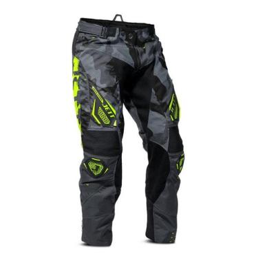 Imagem de Calça Infantil Motocross Trilha - Jett Factory Edition 3, Amarelo, 12
