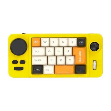 Imagem de 19-Key Mechanical Gaming Keypad, Hot-Swappable Keys, Macro Programmable, RGB Backlit, Type-C Wired, for PC/Mac - Compact Mechanical Numpad (Yellow)