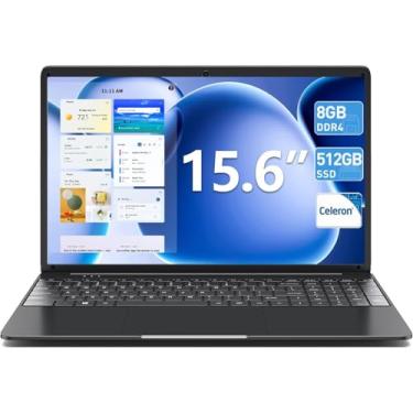 Imagem de SGIN Laptops Windows 11, laptop de 15,6 polegadas 8 GB DDR3 512 GB SSD com processador I3, webcam, HDMI, USB 3.0, bateria de 7000 mAh, BT4.2, USB 3.2 * 3, WiFi, tipo-C (preto)