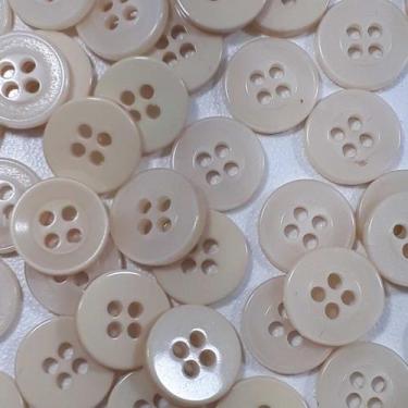 Imagem de Botões 4 Furos Brilhante Plástico ABS Creme 9mm 44192 Botão colorido p