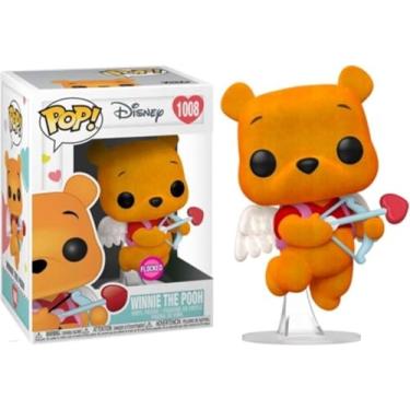 Imagem de Funko Pop Disney 1008 Winnie Pooh Valentines Flocked Edition