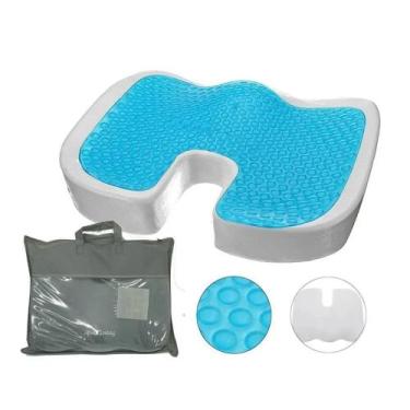 Imagem de Assento Viscoelastico Coccix Almofada Com Capa Anatomica Supermedy