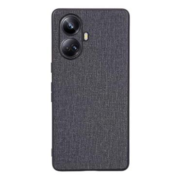 Imagem de Capas Compatível com OPPO Realme 10 PRO+ 5G,Design de padrão de tela,Pproteção completa de 360°,Pplástico macio,Proteção contra queda-Black