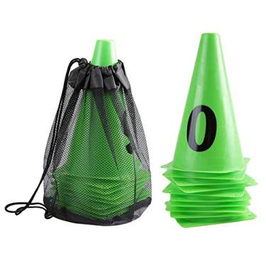 Imagem de Marcadores de futebol de Cone de Treinamento de Futebol Verde PE Durável Durável