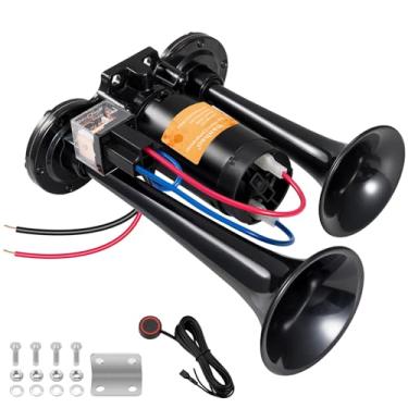 Imagem de banhao Buzina De Carro 12V Ar Universal Para Trem E Caminhão 150Db Trombetas Duplas Super Altas Com Kit Compressor Qualquer Veículo