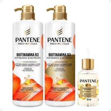 Imagem de Kit Pantene Biotinamina B3: Tratamento Completo Antiqueda e Nutrição p