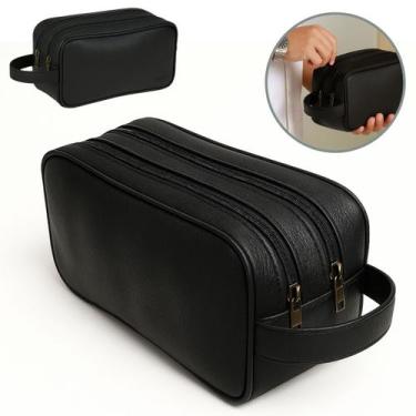 Imagem de Necessaire Masculina bolsa porta objeto viagem Couro Grande - PEGWEB, 