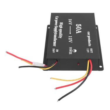 Imagem de Generic Redutor de Tensão do Adaptador de Energia do Som Caminhão, Prova de 600W de Longa Distância, Poderoso Conversor de Driver de Longa Distância Fãs Duplos para RVS SUVs Cars (50a)