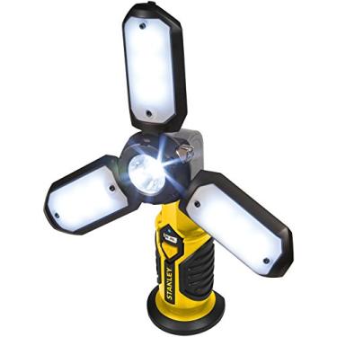 Imagem de STANLEY Luz de trabalho de íon de lítio recarregável SAT3S de 1000 lúmens com carregador USB