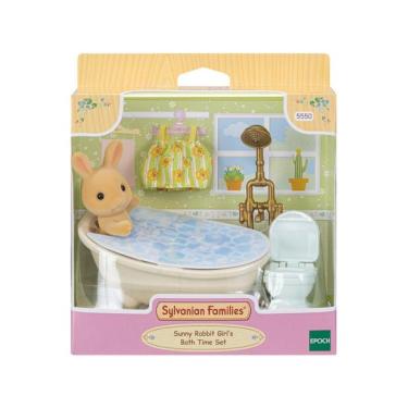 Imagem de Sylvanian Families Conjunto Hora do Banho Menina Coelho Raio de Sol EPOCH MAGIA