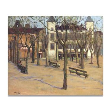 Imagem de Two Houses John Lavery Iconic Realist Portrait & War Scene Canvas Art – Decoração de parede irlandesa atemporal para casa 39,98 x 48 cm Un Framed