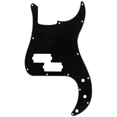 Imagem de Escudo Para Contra baixo Precision Bass Preto 13 Furos 3 Camadas PVC -