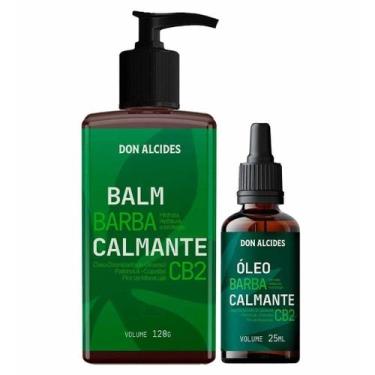 Imagem de Kit balm + oleo para barba calmante cb2 ozonizado don alcides