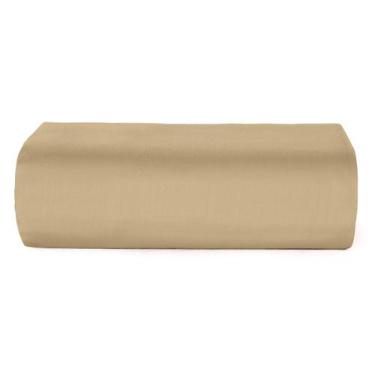 Imagem de Lençol Casal Teka 100% Algodão Com Elástico Crystal, Marrom