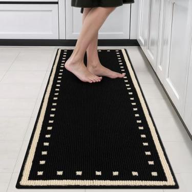 Imagem de GRANNY SAYS Tapetes e tapetes de cozinha antiderrapantes laváveis absorventes resistentes à sujeira tapetes de cozinha para chão, tapete de pé confortável na frente da pia, tapetes de polipropileno