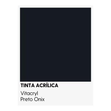 Imagem de Tinta Fosca Premium Pretos - Vitacryl, Preto Onyx, 3,6 lts