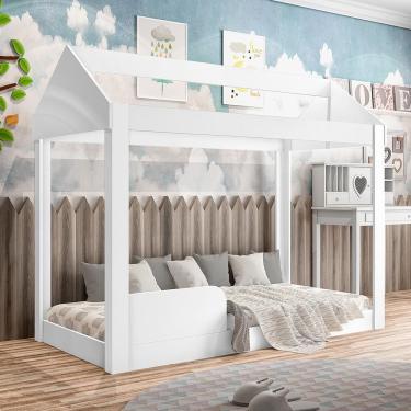 Imagem de Cama Montessoriana Crystal Baby - Mdp Proteção Lateral Branco - J&a Móveis Branco