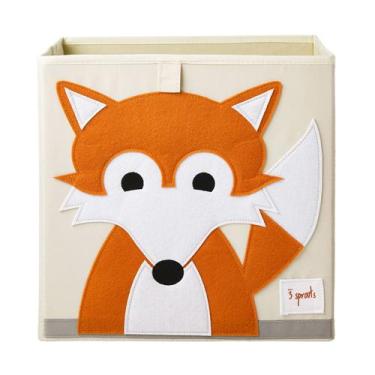 Imagem de Cesto Organizador Quadrado Raposa 3 Sprouts, Quadrado