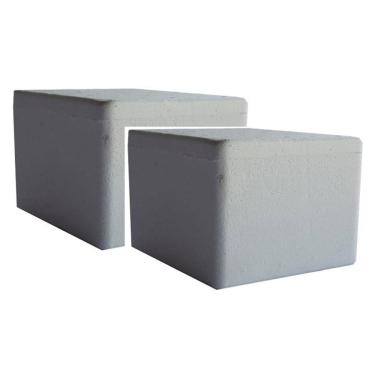 Imagem de Caixa De Isopor Térmica Sorvete Ou Medicamentos 1Kg  2Und 