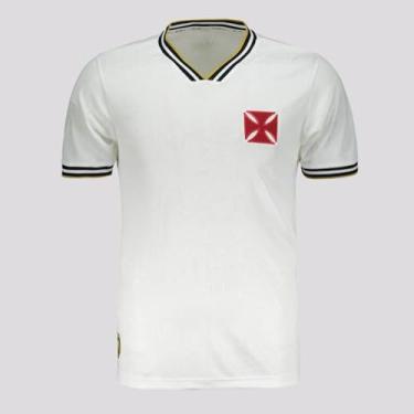 Imagem de CAMISA VASCO 1974 JACQUARD OFF WHITE, MASCULINA, EG