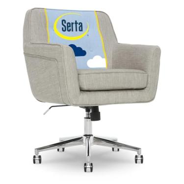 Imagem de Serta Ashland Cadeira de escritório para casa, cinza claro