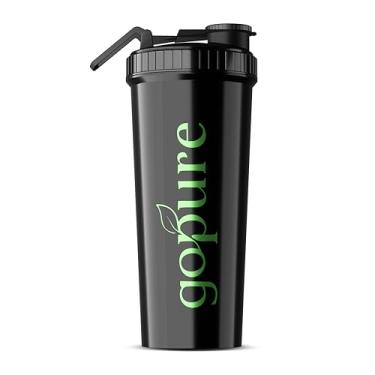 Imagem de Go Pure Coqueteleira Power Supplements Academia Shakeira Preta 650ml