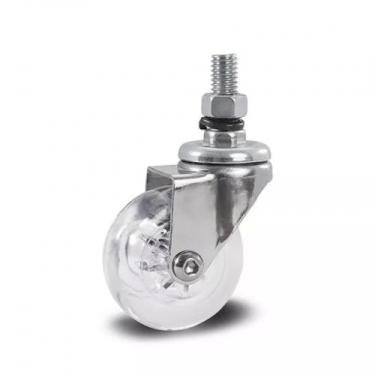Imagem de 30 Rodizio Giratório Gel 50mm Parafuso Rosca Anti risco 50kg Glae 210 