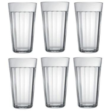 Imagem de Jogo 6 Copo Americano Em Vidro Long Drink 450Ml Nadir