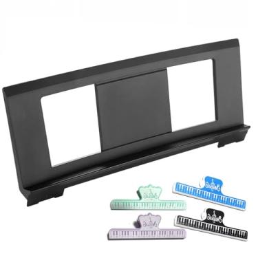 Imagem de Coupount Suporte de música para partituras, compatível com Yamaha Music Sheet Stand adequado para vários modelos de teclado, estável e durável, suporte para partituras de teclado