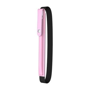 Imagem de MoKo Porta-lápis para Apple Pencil Pro, Apple Pencil 1ª/2ª geração, iPencil (USB-C), bolsa de couro PU para iPad Pencil com fivela e faixa elástica anexada à capa do iPad, flores rosa