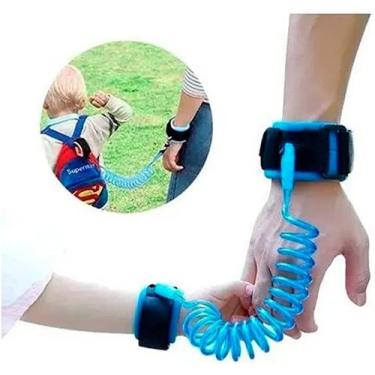 Imagem de Pulseira Guia Para Criança Infantil Cordão De Segurança AZUL - sweet h