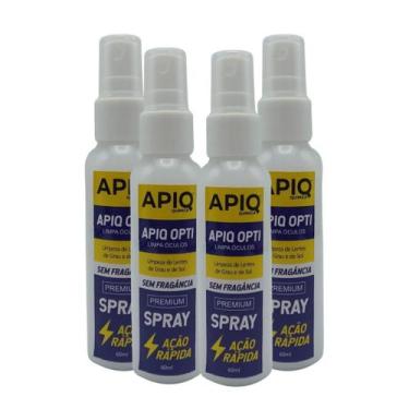 Imagem de Spray Limpa Lentes De Óculos De Grau De Sol De Lente Kit Com 4 Unidade