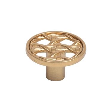 Imagem de Puxador Unifuro Ponto Palha De Armario Gaveta Moveis Zm 100 (5, Dourado Fosco)