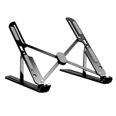 Imagem de MotiveTech Suporte para laptop de mesa, suporte para laptop, de mesa, ajustável, ergonômico, para computador, portátil para notebook, Preto