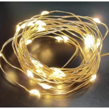 Imagem de Luzes de Sininho led 2 Metros Com Luzes Led Fadynha Para Decoração De Casa e Natal Festa -Cores: Amarelas e Coloridas (10, AMARELAS)