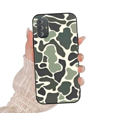 Imagem de Zrutru Capa de telefone camuflada leopardo para Motorola Moto G Power 2022 4G 16.5 cm, capa protetora protetora fina à prova de choque de silicone macio TPU (poliuretano termoplástico)