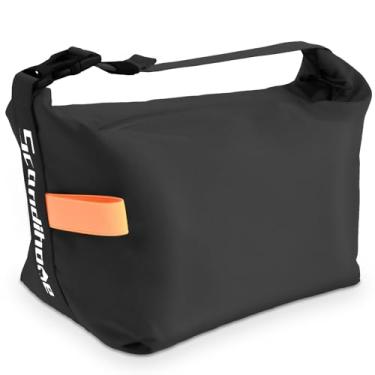 Imagem de Lancheira isolada, lancheira isolada reutilizável, bolsa térmica à prova de vazamento, recipiente térmico para almoço com zíper, dobrável, reutilizável, perfeita para almoços escolares e de escritório